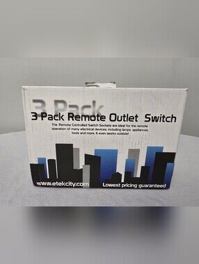 Etekcity 3 Pack Remote Outlet Switch With Remote BH9936